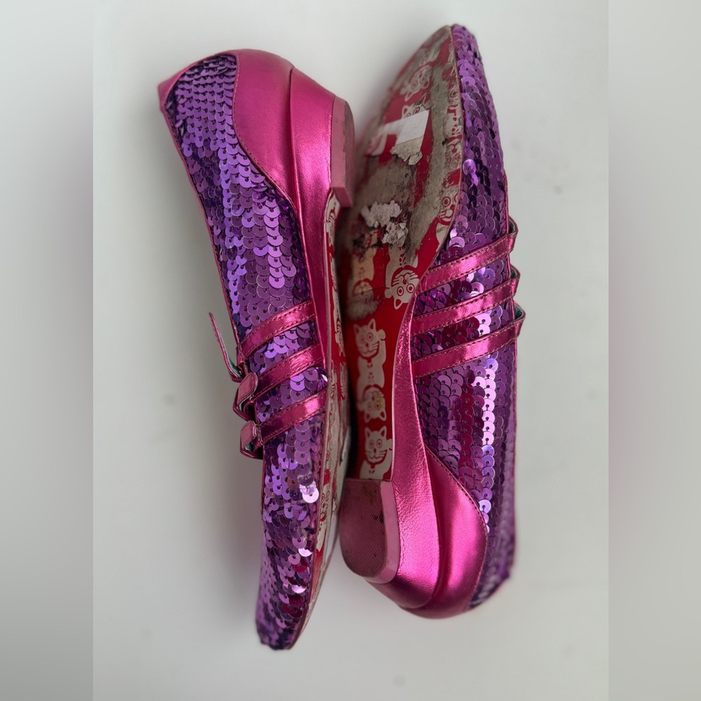 Irregular Choice Fuchsia glitter size 8 - Picture 6 of 8
